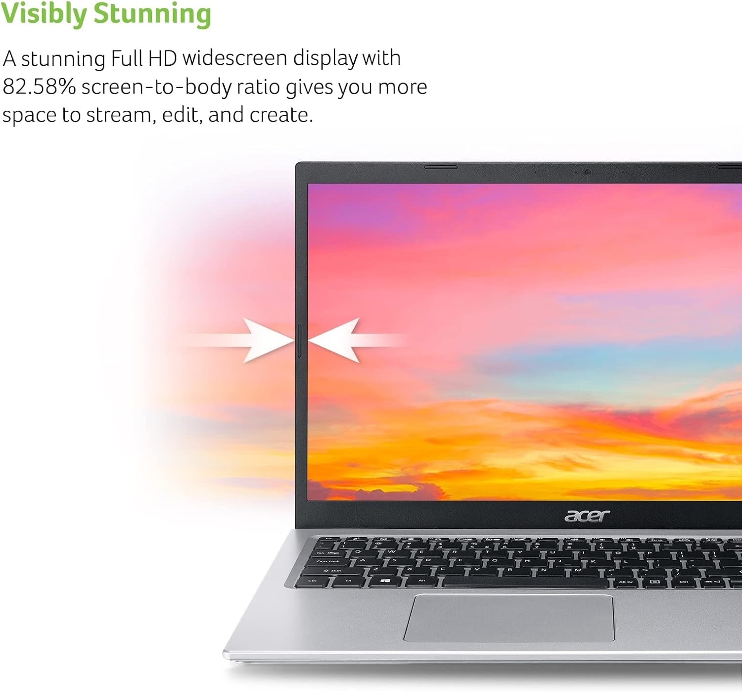 Immersive Computing with Acer Aspire 5 A515-56-36UT: 15.6" Full HD, Intel Core i3-1115G4, 4GB DDR4, 128GB NVMe SSD, Wi-Fi 6, Windows 11 Home (S Mode)