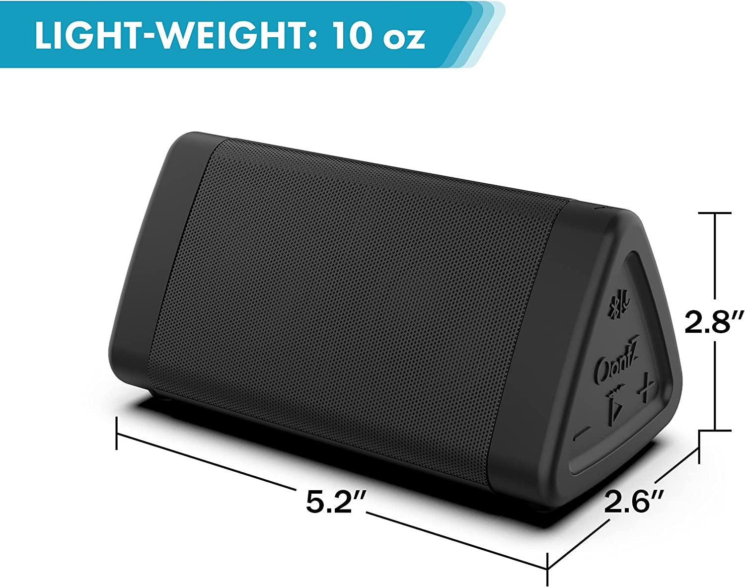 Professional Title: "Oontz Angle 3 Bluetooth Speaker - Wireless Range of up to 100 Ft - Portable Speaker for iPhone and Android - Enhanced Volume and Clarity - Deep Bass - IPX5 Certified - Black"