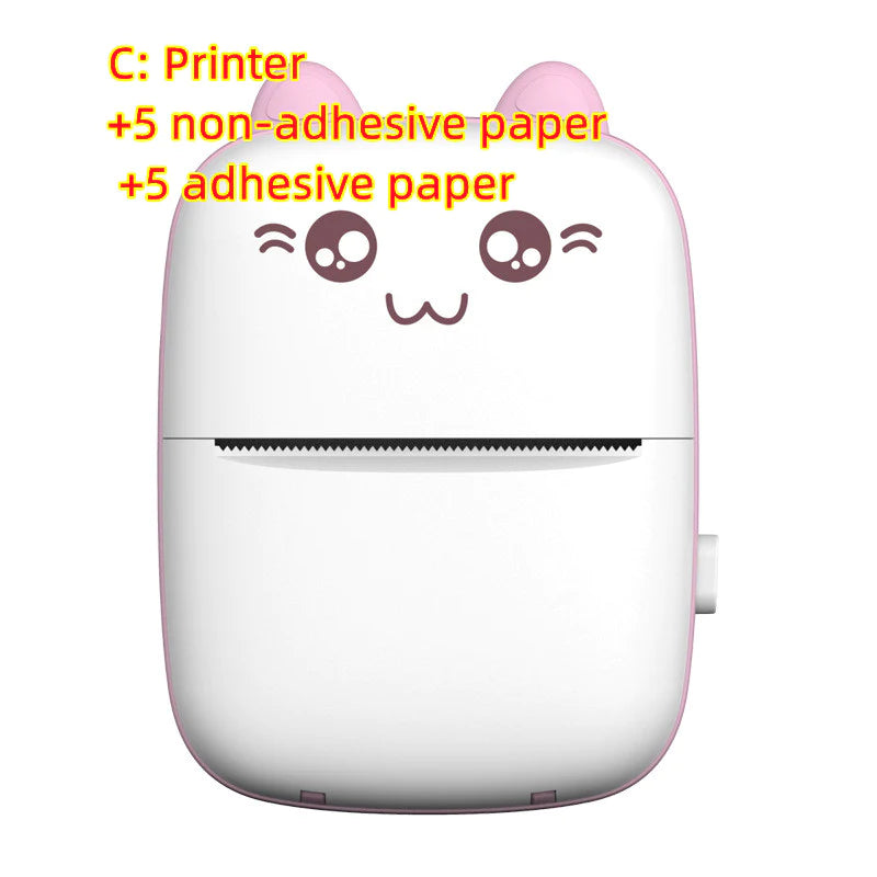 Mini Printer Portable Mini Bluetooth Wifi New Wrong Printer Mobile Phone Photo Title Note Hot Print Pocket Student Error Label Printer