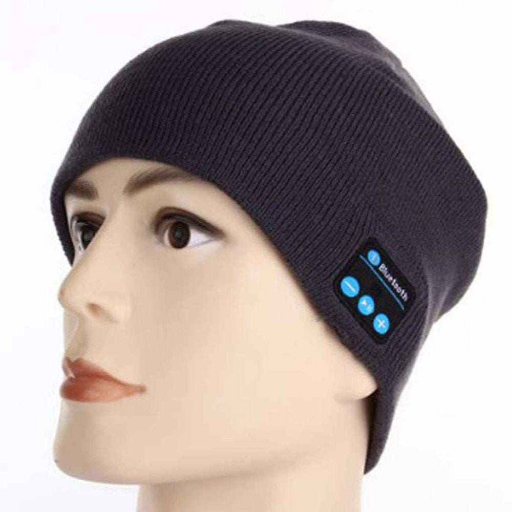 Wireless Headset Smart Cap Bluetooth Soft Warm Beanie Hat Headphone Speaker Mic Winter Hat for Outdoor Sport