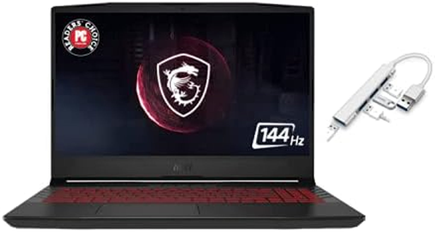 GL66 15.6" 144Hz FHD Premium Gaming Laptop | Intel I7-11800H | 64GB RAM | 1TB SSD | NVIDIA Geforce RTX 3070 | Backlit Keyboard | Windows 10 | with USB3.0 HUB Bundle