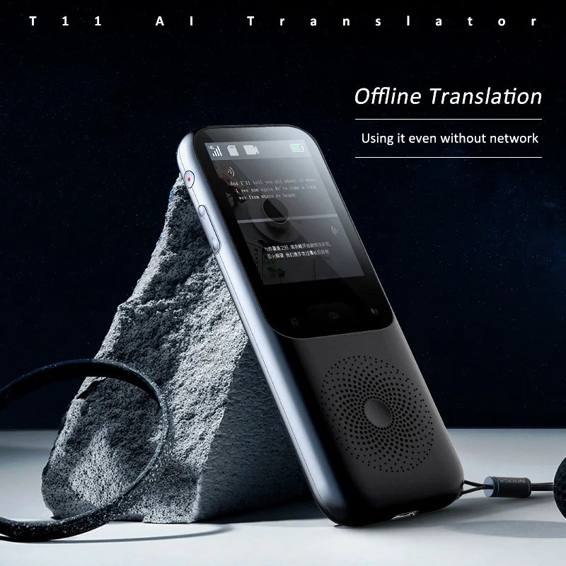 2023 New T11 Portable Audio Translator - Advanced Multilingual Smart Translator for Offline and Real-Time Language Translation with AI Voice and Photo Translation Capabilities