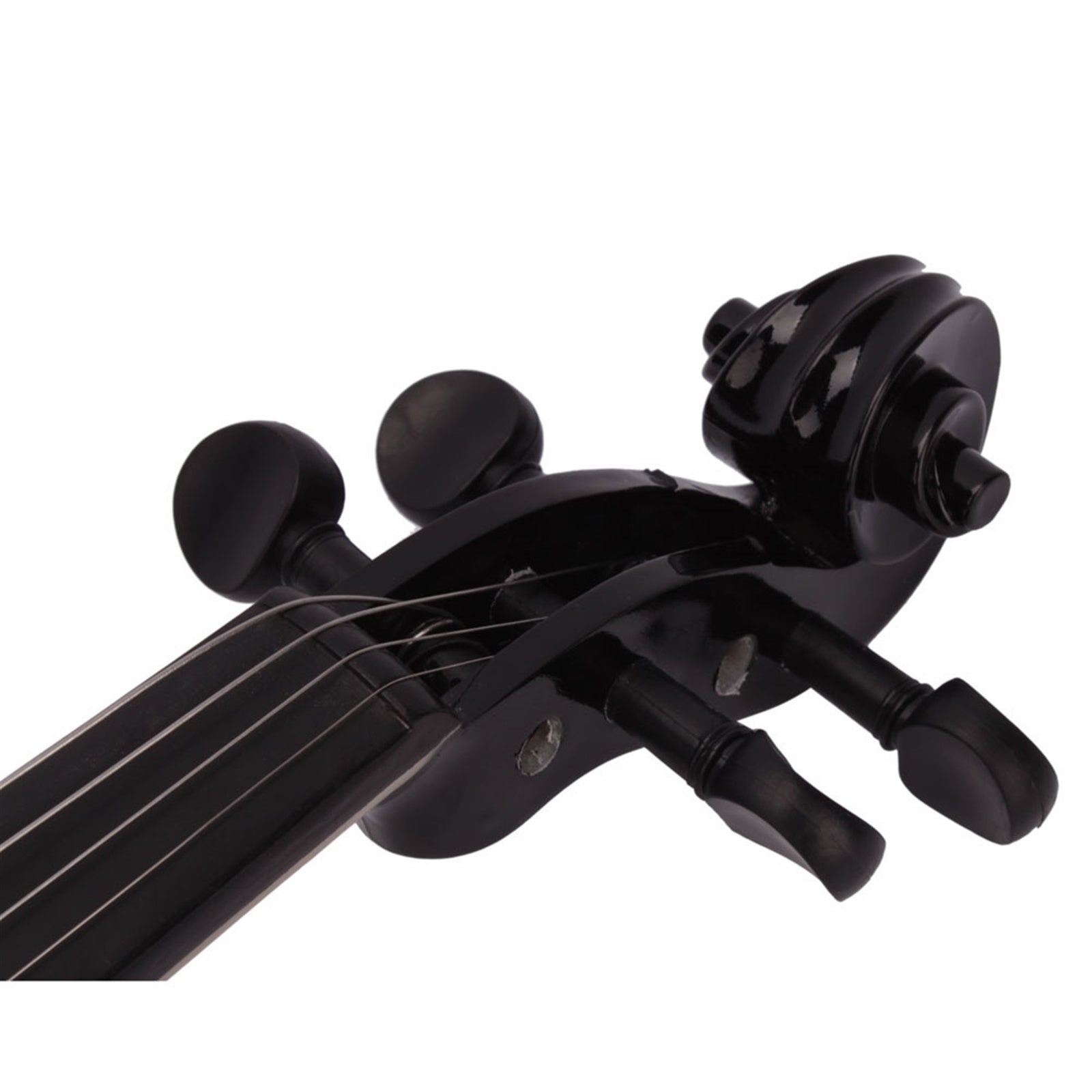 New 4/4 Acoustic Violin Case Bow Rosin Black - Ampere Galaxy