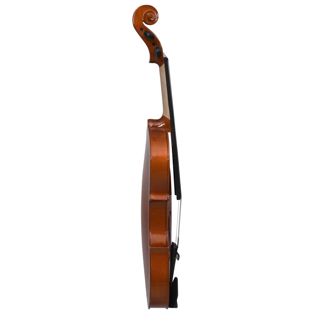 Violin Full Set with Bow and Chin Rest Dark Wood 4/4 - Ampere Galaxy