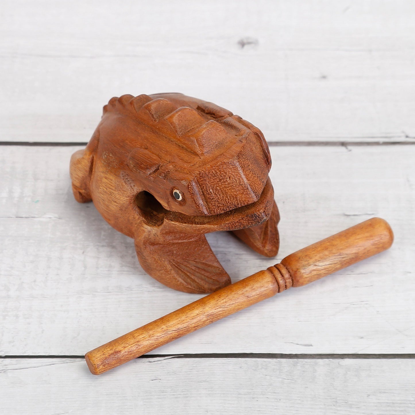 Fun Wooden Frog Percussion Instrument - Ampere Galaxy