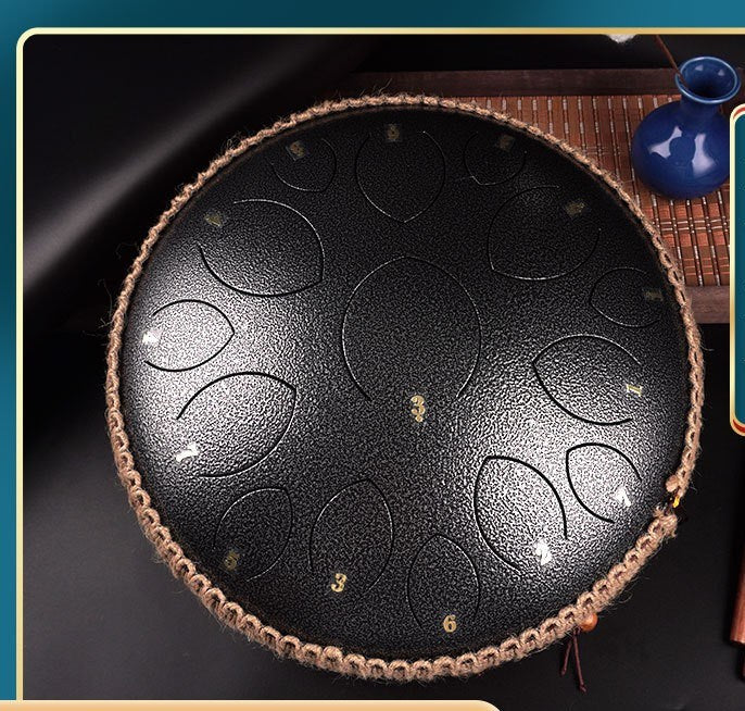 14-inch 15-tone Kongling Drum Guofeng Lotus Drum Steel Tongue Drum Percussion Instrument - Ampere Galaxy