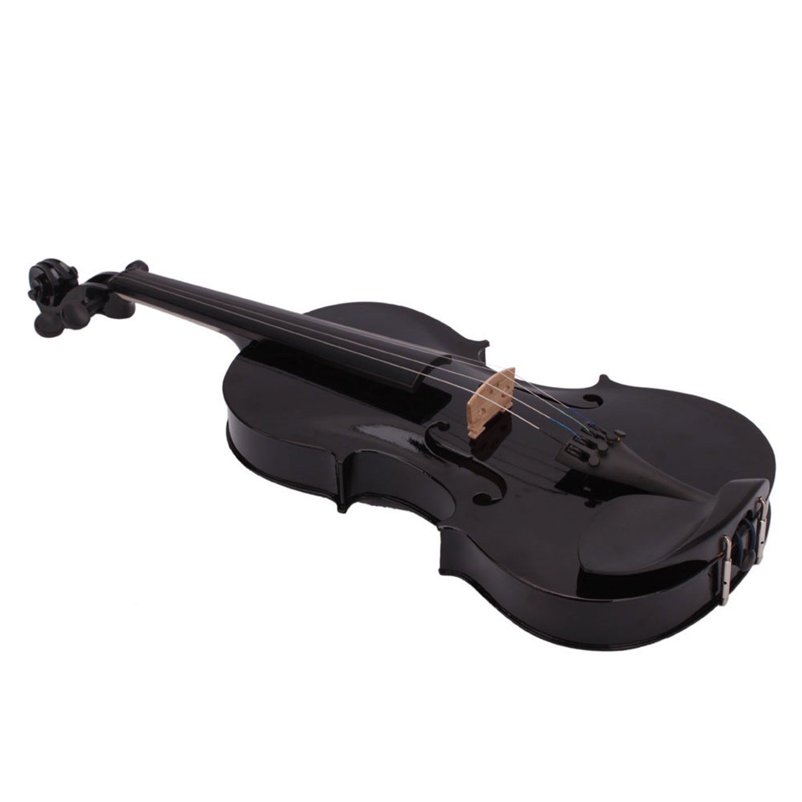 New 4/4 Acoustic Violin Case Bow Rosin Black - Ampere Galaxy