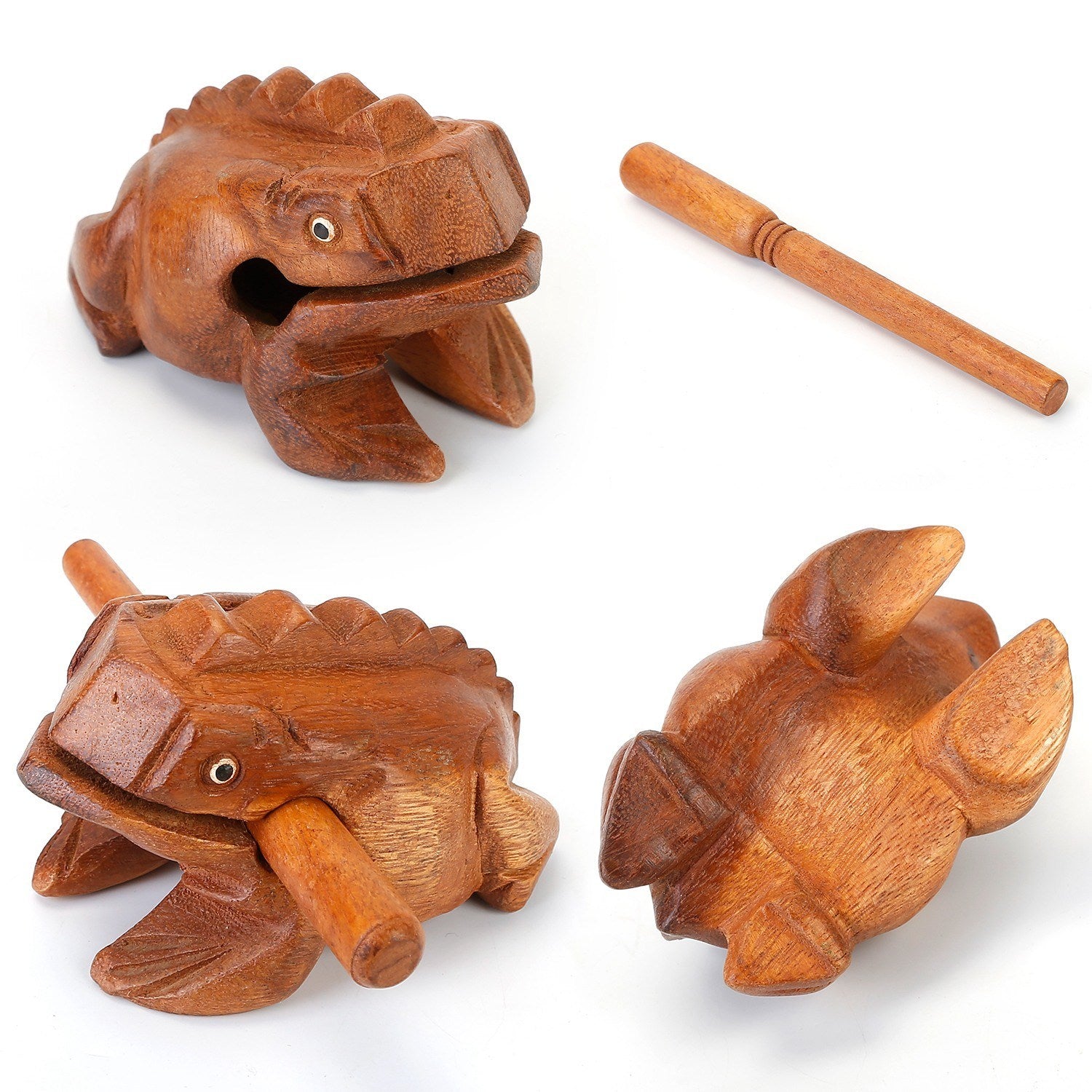 Fun Wooden Frog Percussion Instrument - Ampere Galaxy