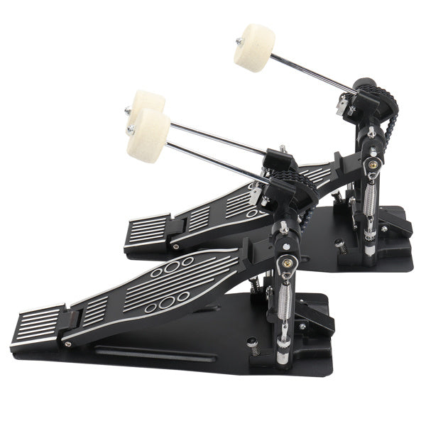 Wool Felt Hammer Double Drum Pedal in Black - Ampere Galaxy