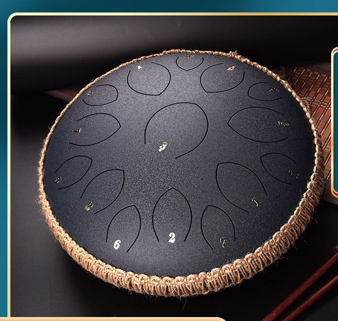 14-inch 15-tone Kongling Drum Guofeng Lotus Drum Steel Tongue Drum Percussion Instrument - Ampere Galaxy