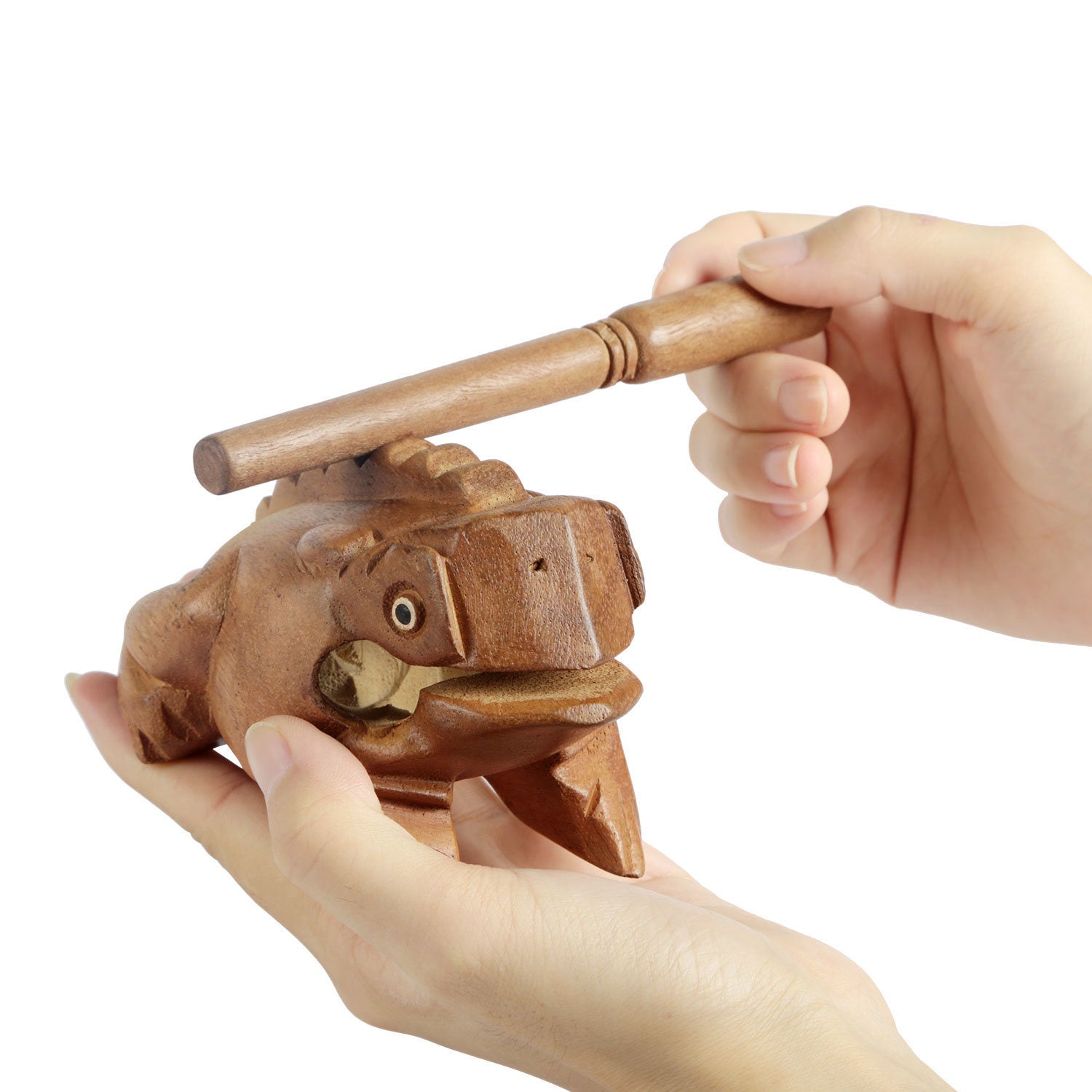 Fun Wooden Frog Percussion Instrument - Ampere Galaxy