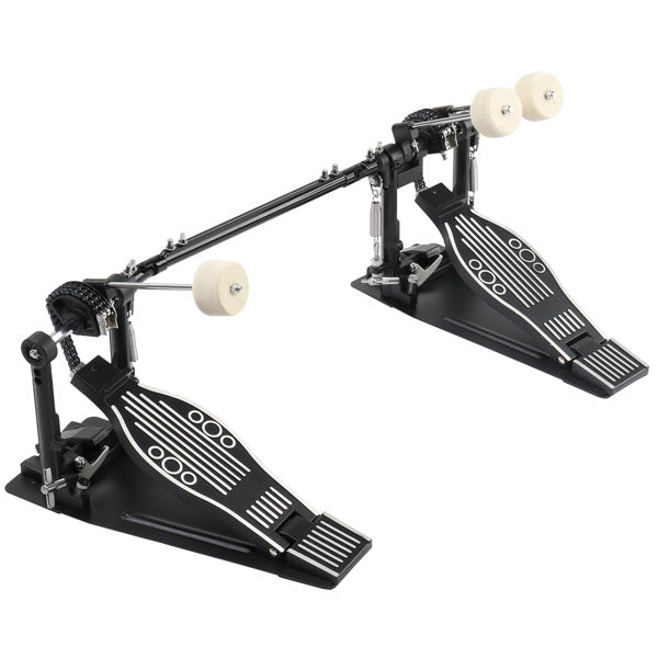 Wool Felt Hammer Double Drum Pedal in Black - Ampere Galaxy