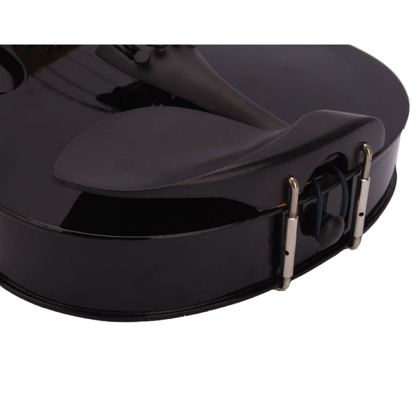 New 4/4 Acoustic Violin Case Bow Rosin Black - Ampere Galaxy