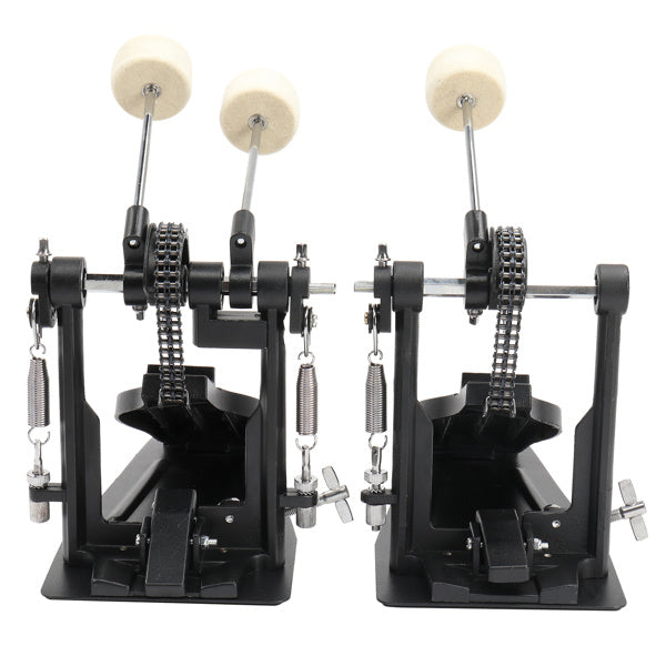 Wool Felt Hammer Double Drum Pedal in Black - Ampere Galaxy