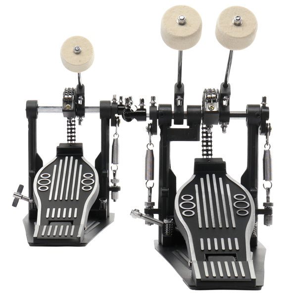 Wool Felt Hammer Double Drum Pedal in Black - Ampere Galaxy