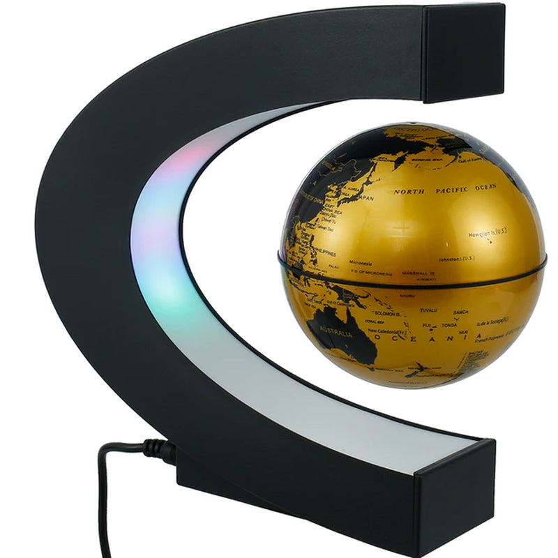 Levitating Lamp Magnetic Levitation Globe LED World Floating Lamp Rotating Globe Lights Bedside Lights Novelty Christmas Gifts